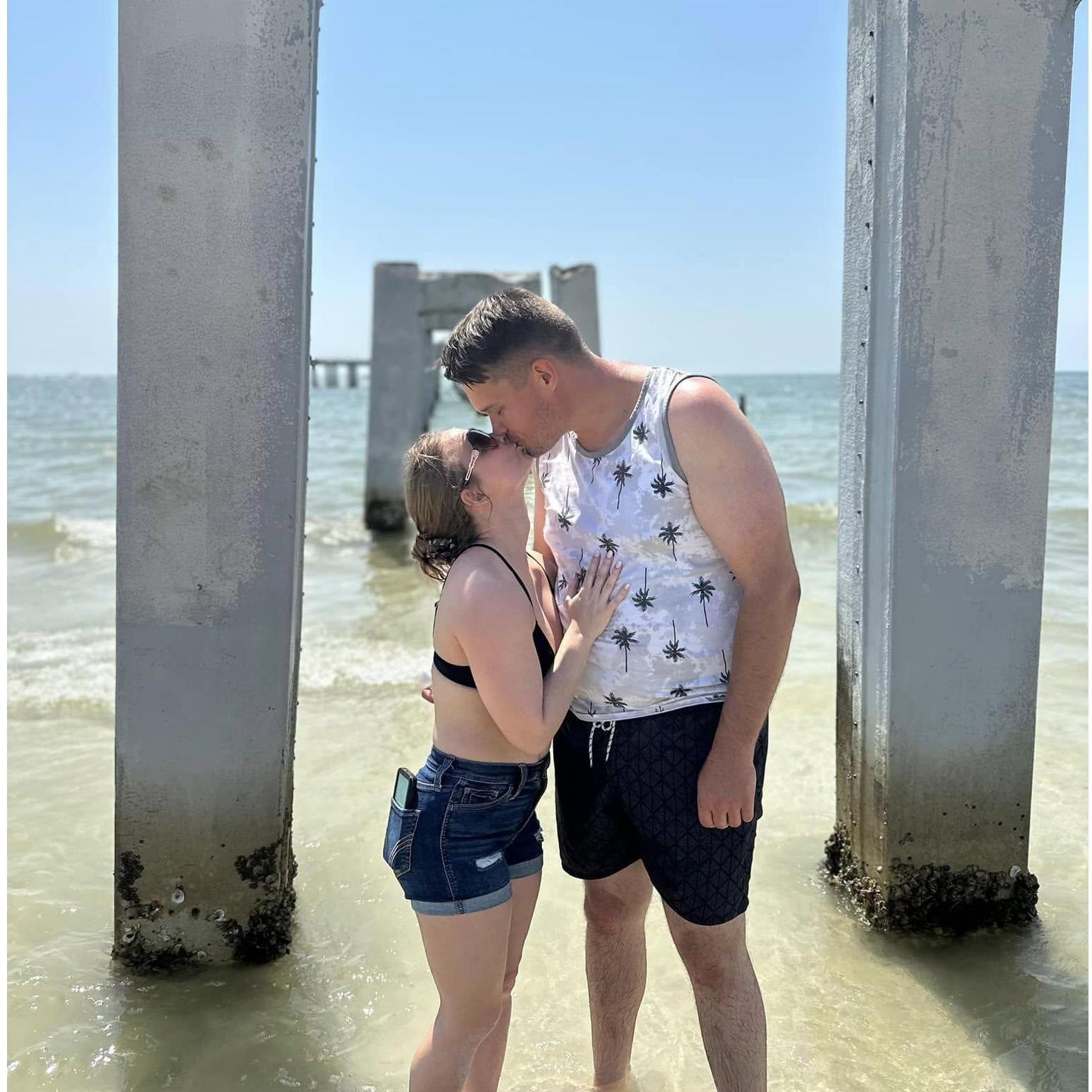 On March 17th, 2024, Brittany and Shayne enjoyed a nice beach day in Fort Myers.
