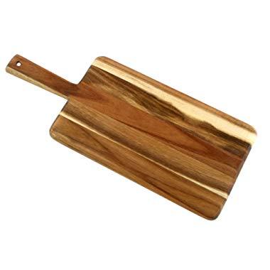 Villa Acacia Wooden Serving Board and Cheese Board, Modern Design - 17 x 7 Inch