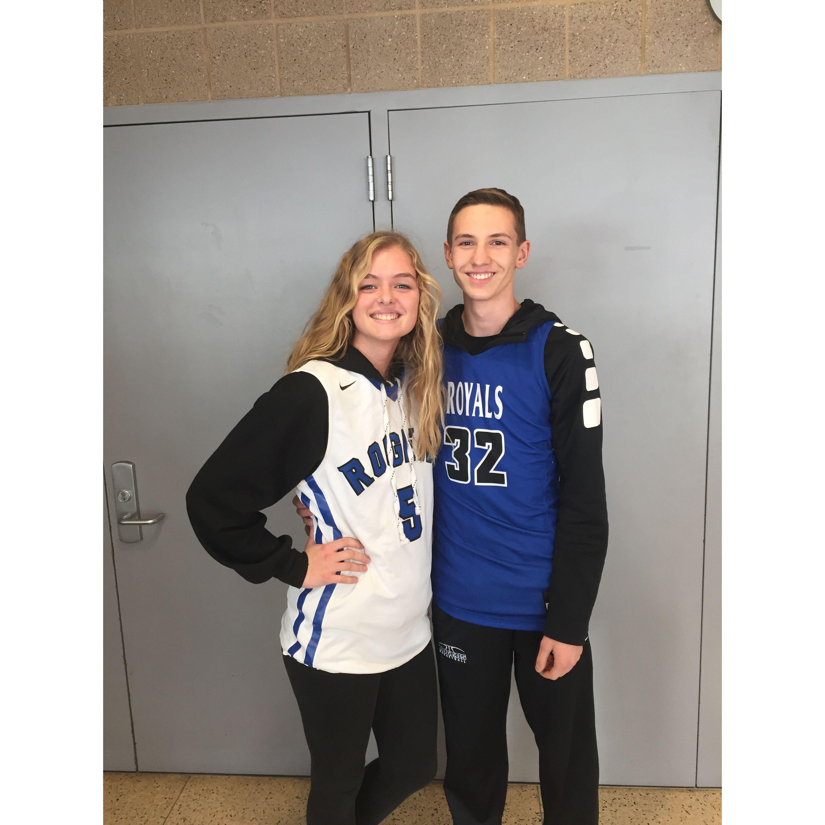 first pic together, 8 years ago!