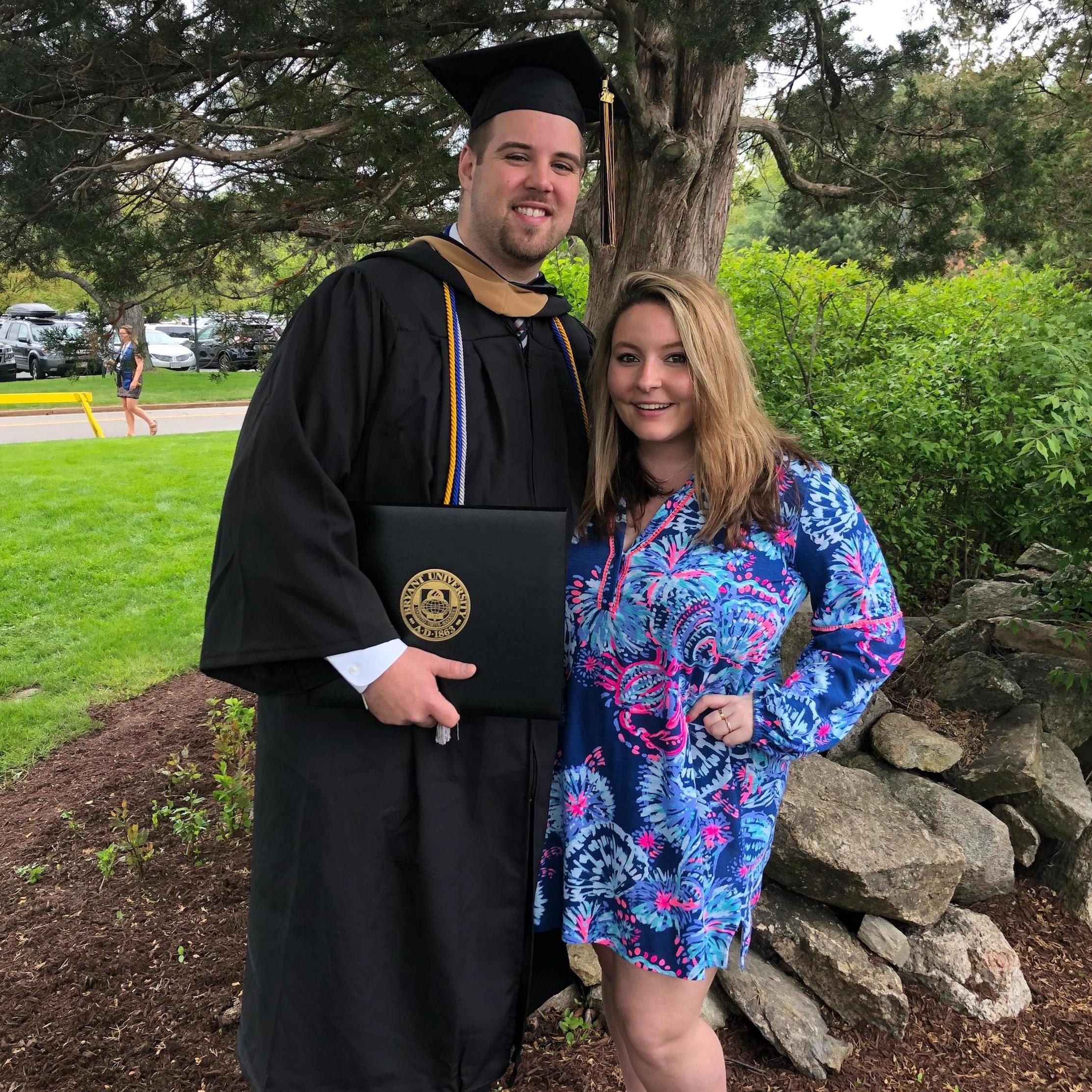 Nolan's graduation from Bryant University in 2018!