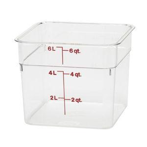Cambro 6SFSCW135 Camwear® 6 qt. Clear Polycarbonate Food Storage Container