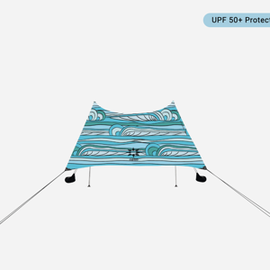 Neso Grande Tent 4 pole setup; color - swells