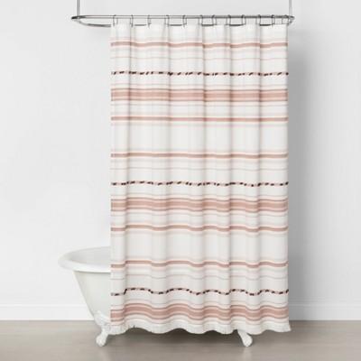 Pom Pom Shower Curtain Gold - Hearth & Hand™ with Magnolia