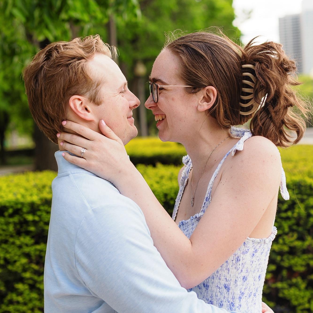 One of the beautiful engagement photos Sean's Aunt Tracy took of the couple after the proposal.