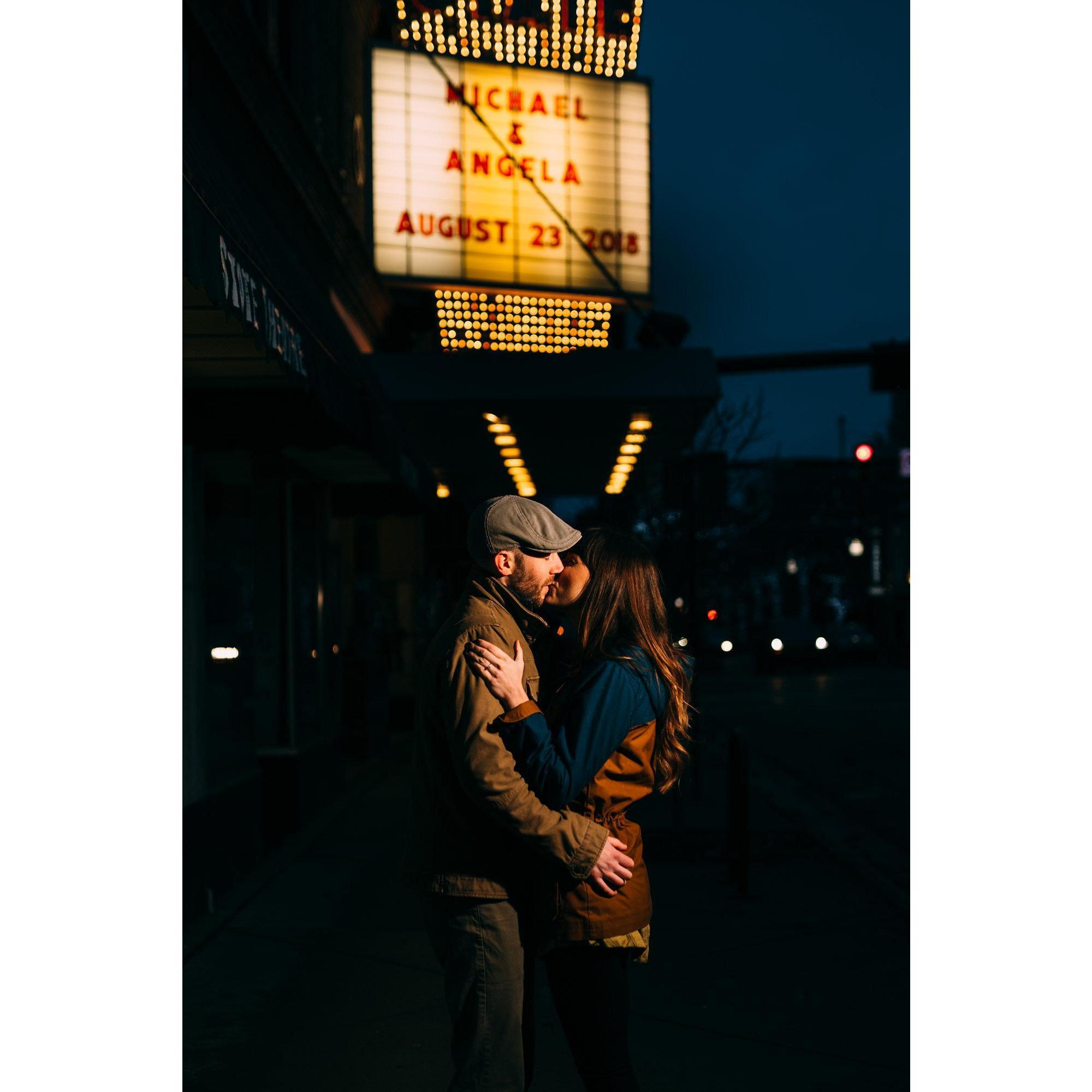 One of our first dates was at the Kalamazoo State Theater, we saw Old Crow Medicine Show!