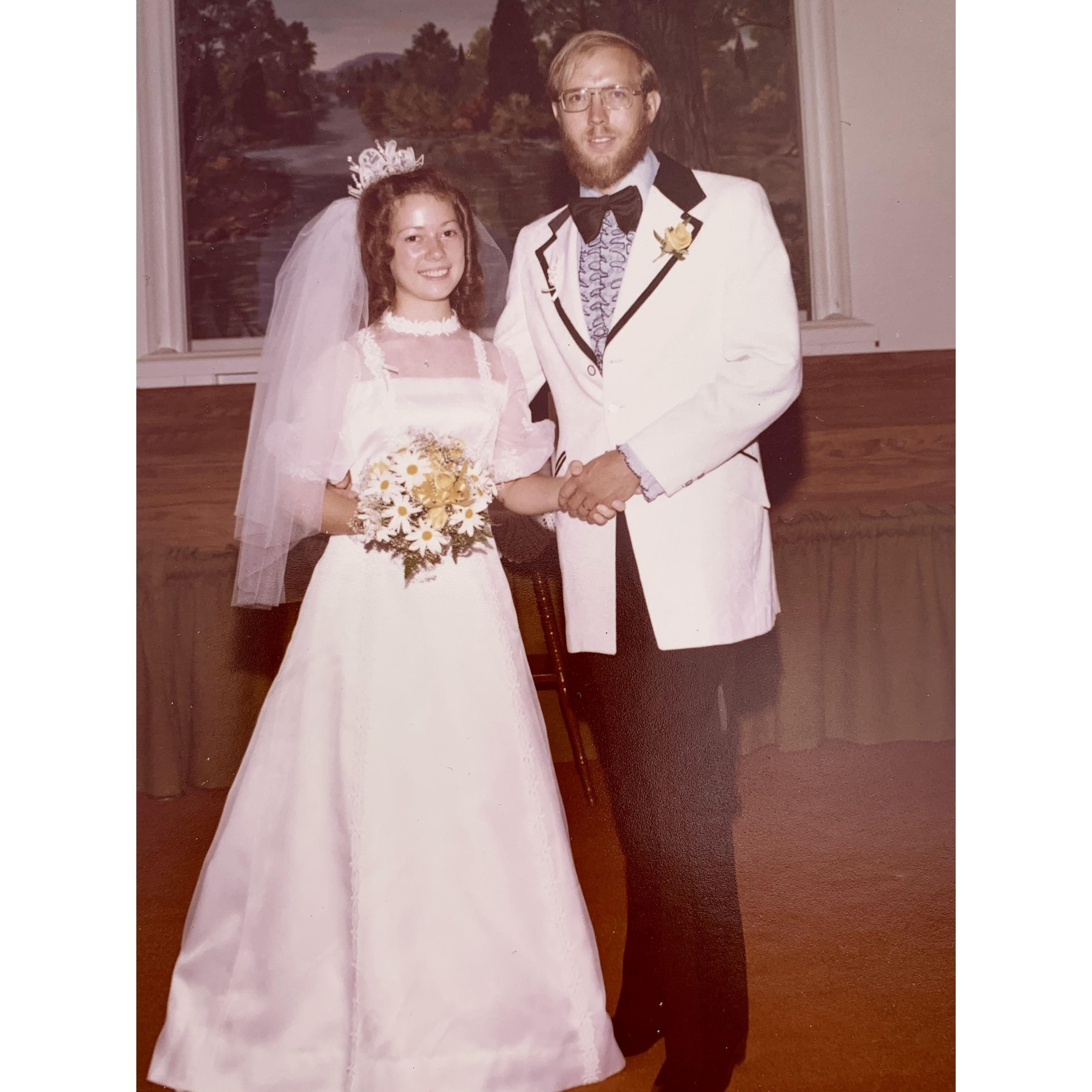 Our Wedding Day July 24, 1975