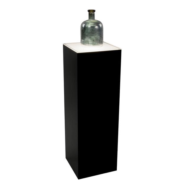 Black Laminate Lighted Pedestal