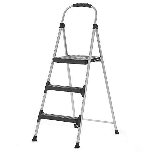 Cosco 3-Step Lightweight Secure & Stable Folding Stool with Rubber Hand Grip