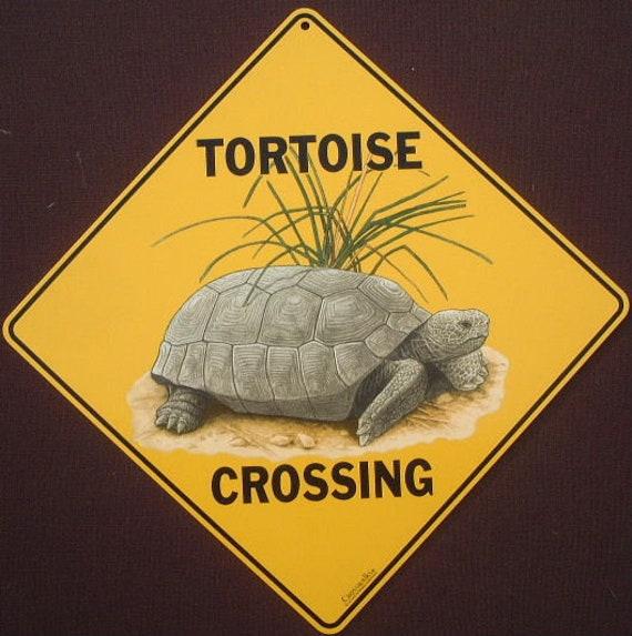 TORTOISE CROSSING SIGN