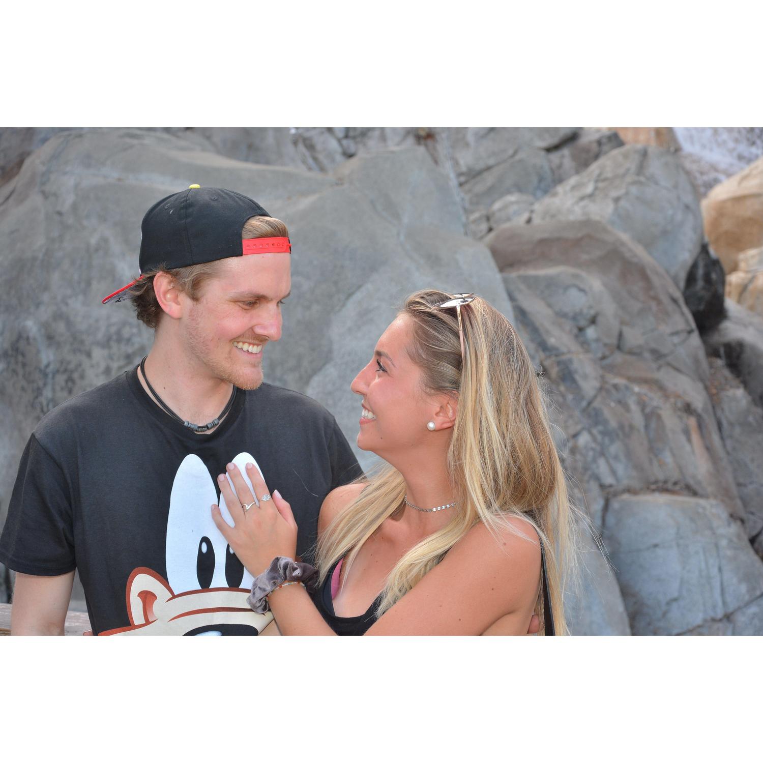 May 19, 2018:
First Disneyland trip, photographer made us have what felt like an engagement shoot.