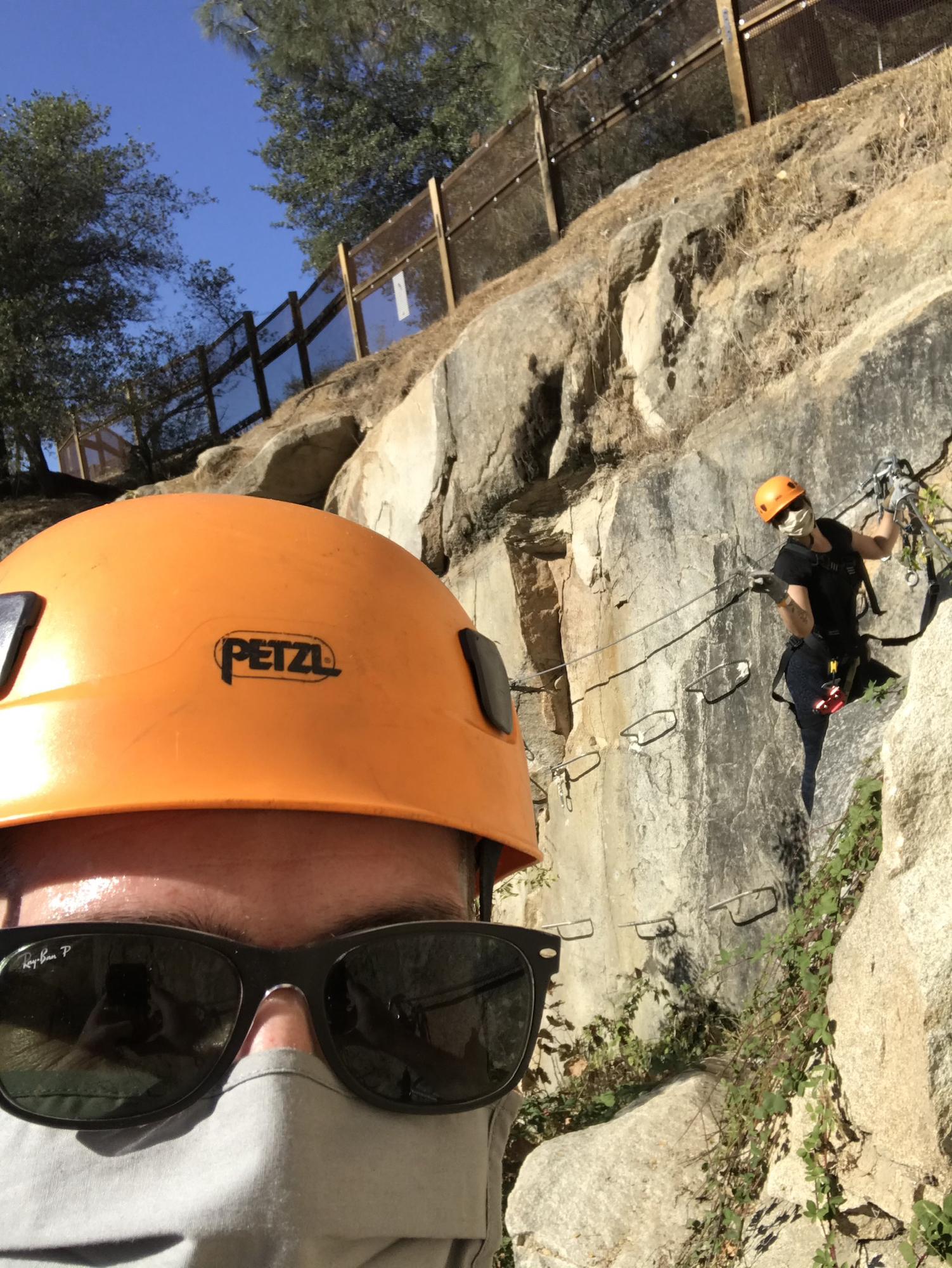 Rock climbing in Roseville.