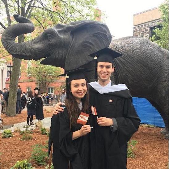 Graduating together from our Master’s program at the Fletcher School at Tufts University