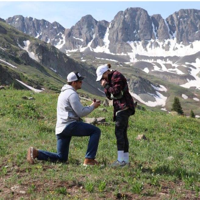 6.19.2021 - When Lucas popped the question in American Basin, Lake City, Colorado.
