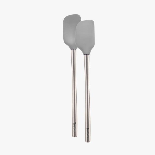 Tovolo Flex-Core Oyster Gray Wood Handled Spatula