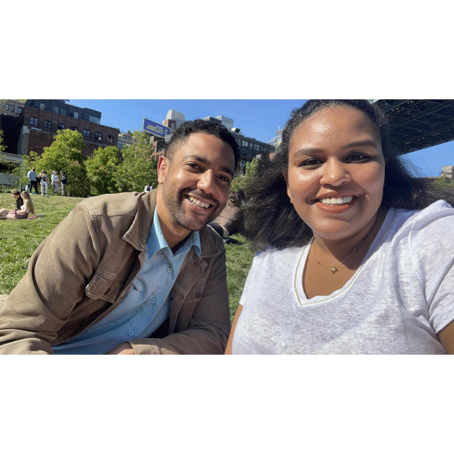 Little did Shahed know that this selfie would be her last "single" shot since Brian got down on one knee to propose only minutes later!