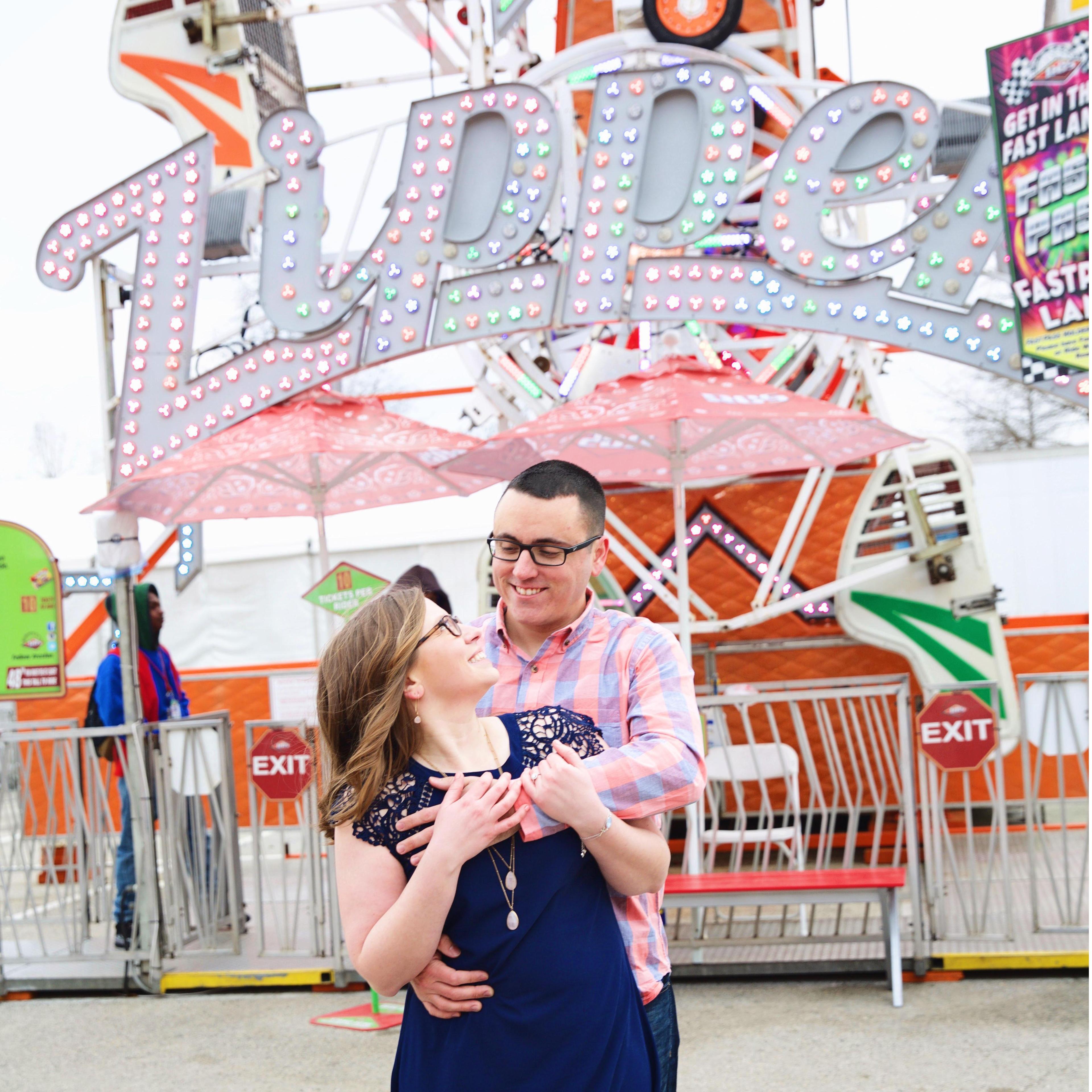 Dan first asked Jillian if they could make their relationship "Facebook" official after getting her to ride the Zipper at the Ohio State Fair