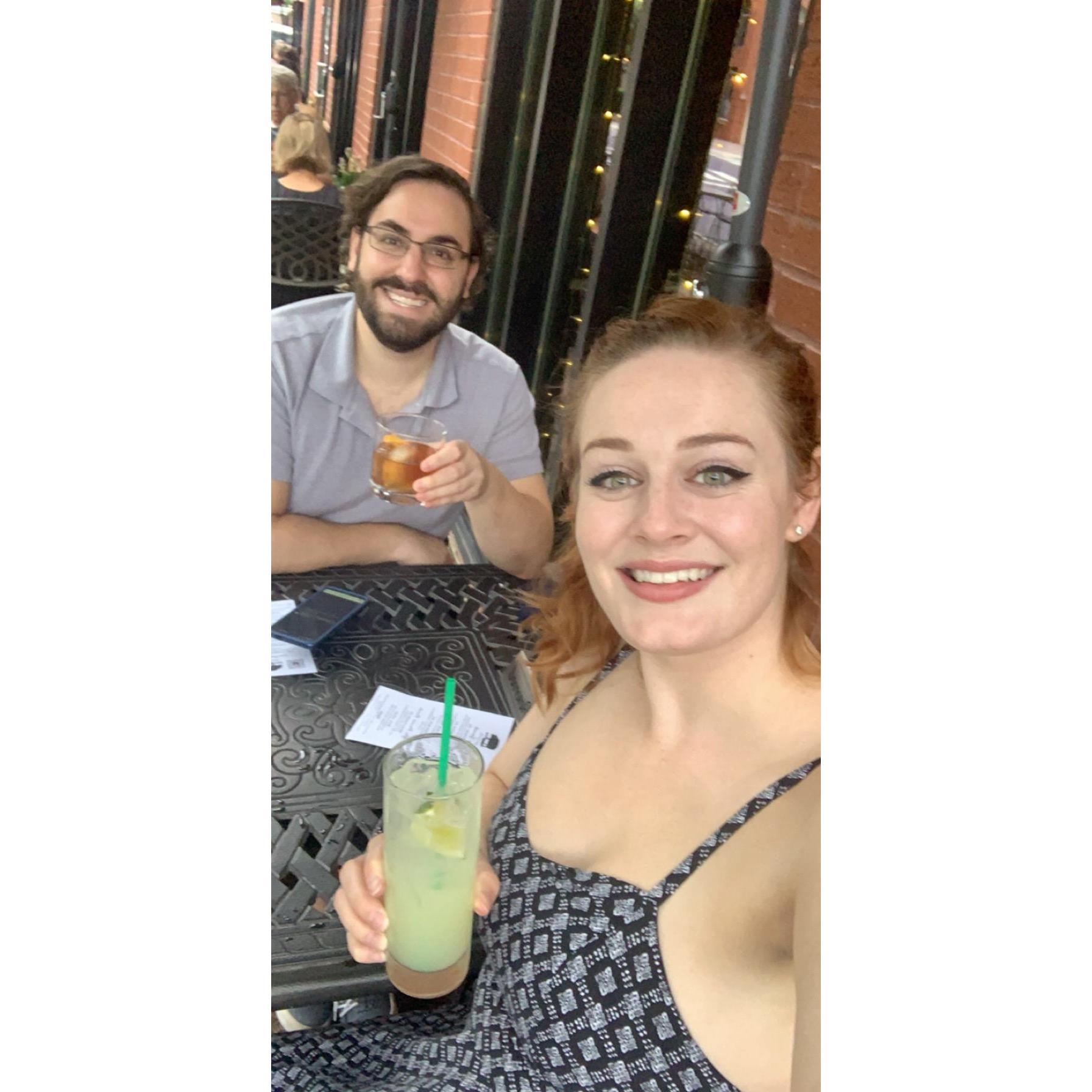 Our two year pandemic anniversary! Outside seating is key