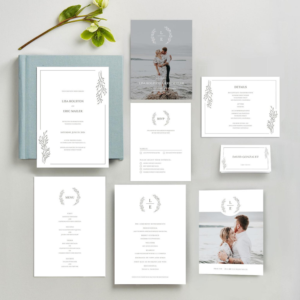 Merrion Photo | White | Zola Save The Dates
