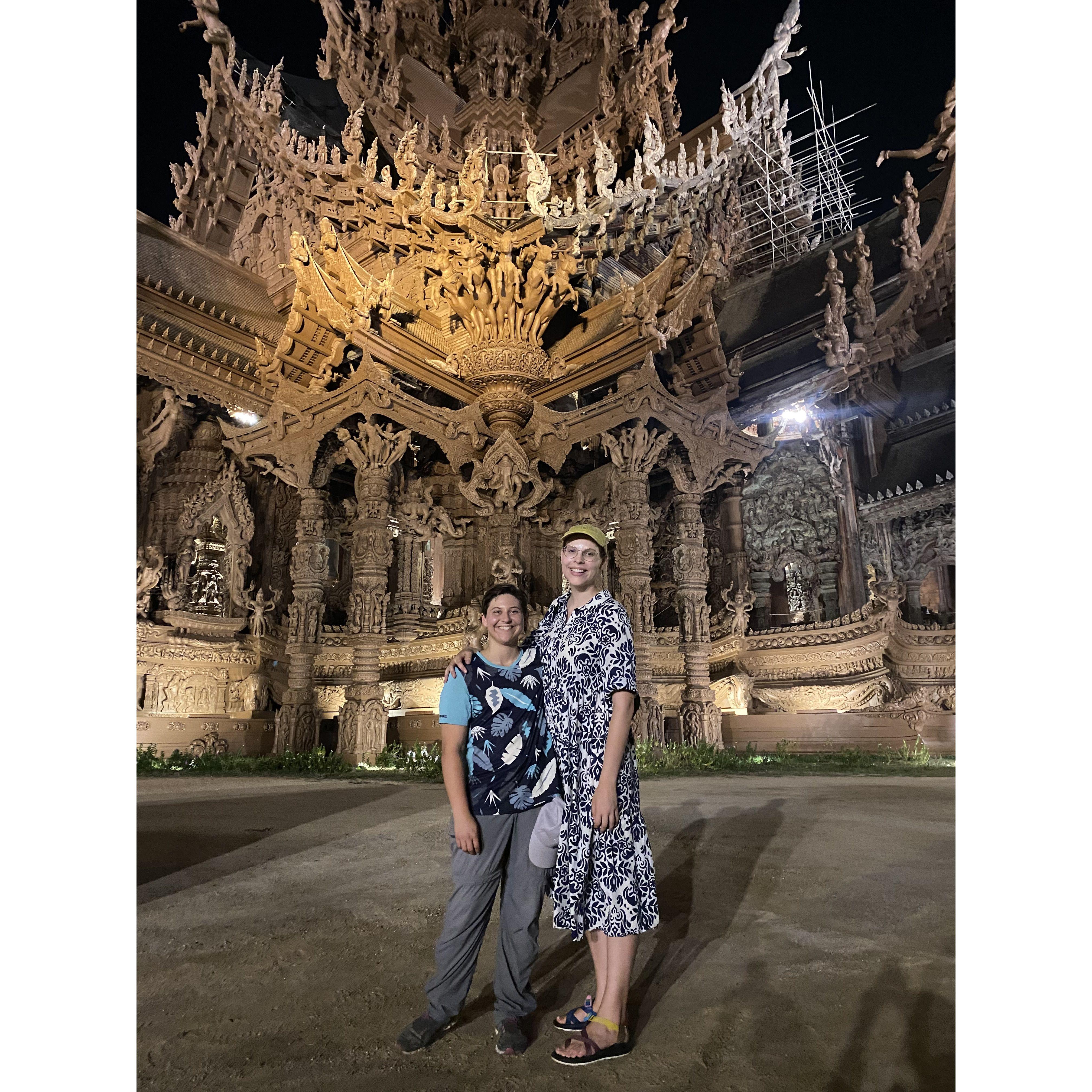 We learned about peace and love at The Sanctuary of Truth. The entire temple is hand carved by local artisans in various woods.