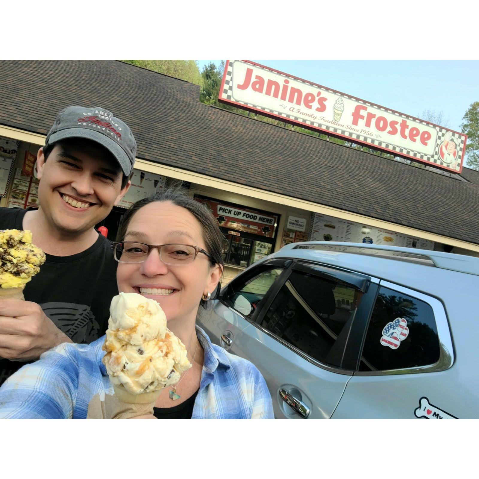 Ice cream is a big part of our life together!