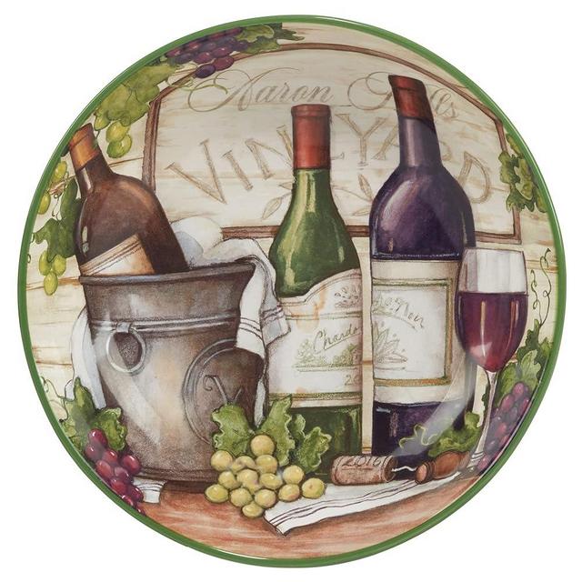 Certified International Meadow Brook 128 oz. Serving/Pasta Bowl 13" x 3", Multicolor