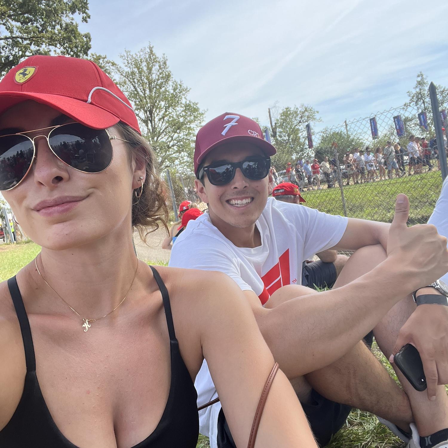 At our first Formula 1 race. Monza 2023