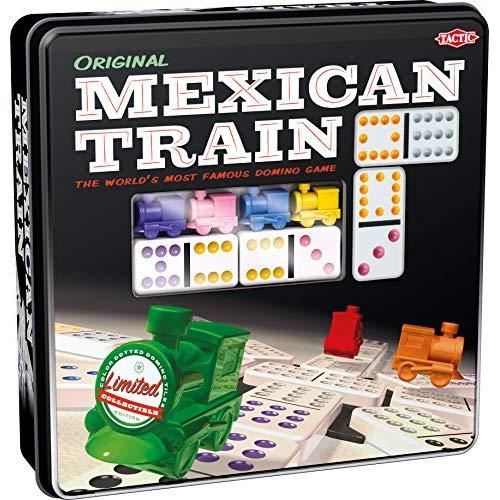 Mexican Train – Game Forup to 8 Players Dominoes - Double-Twelve Domino Set - Colour-Dot Dominoes for Easy Play. World’S Most Popular Domino Game, from Tactic