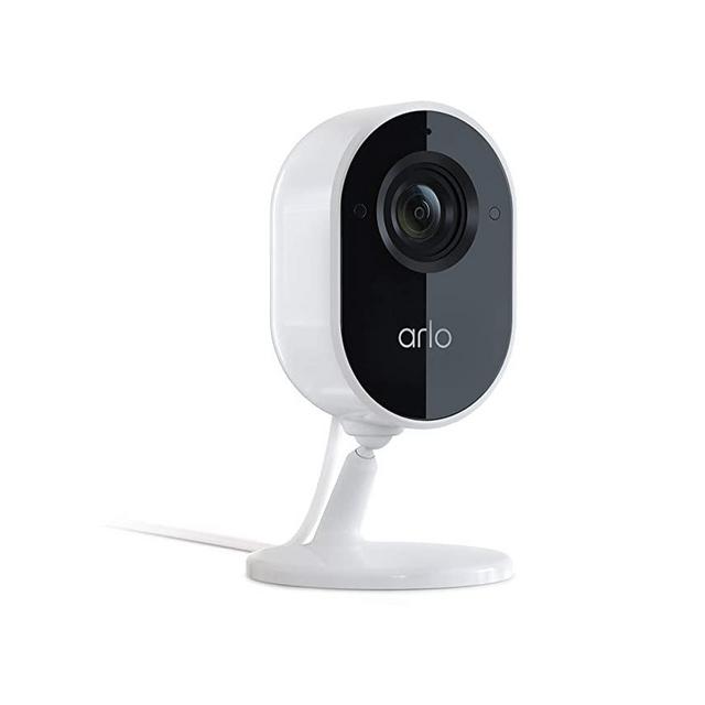 Arlo Technologies Indoor Camera 1080p Video with Privacy Shield Plug-in, Night Vision, 2-Way Audio, Siren Direct to WiFi, No Hub Needed Wireless Security Works with Alexa White VMC2040