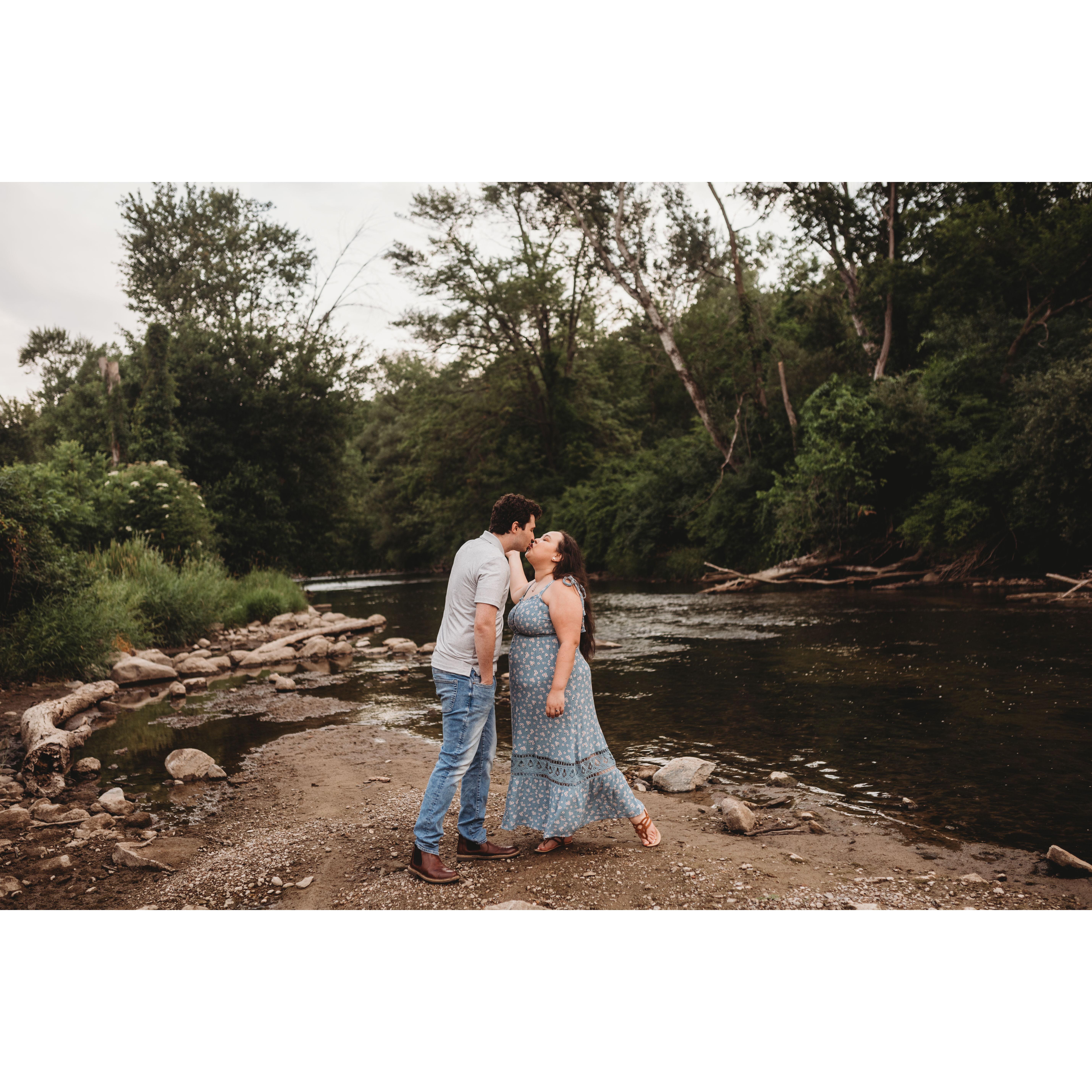 Engagement Photos at Yates Cider Mill July 2022