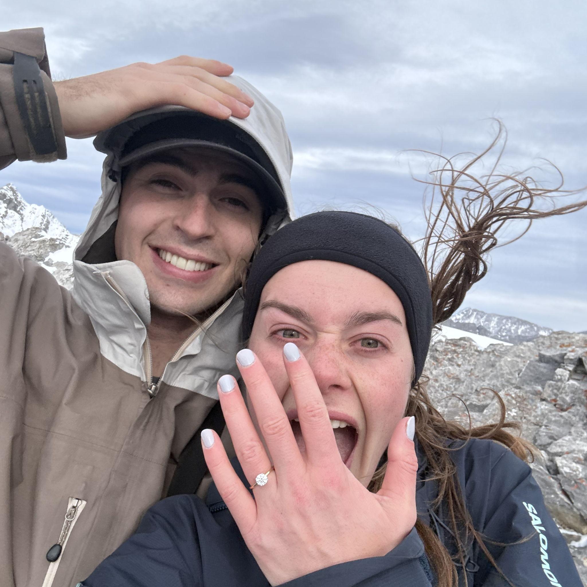 Moments after we got engaged