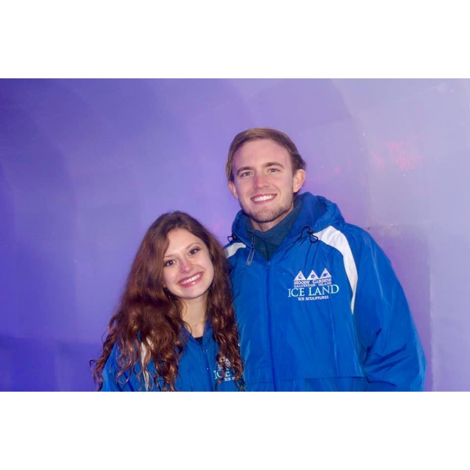 Moody Gardens Ice Sculpture Event 2014. It was freeeeeezing!