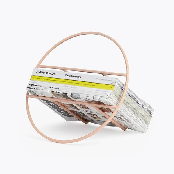 Umbra Shift Hoop Magazine Rack in Pink