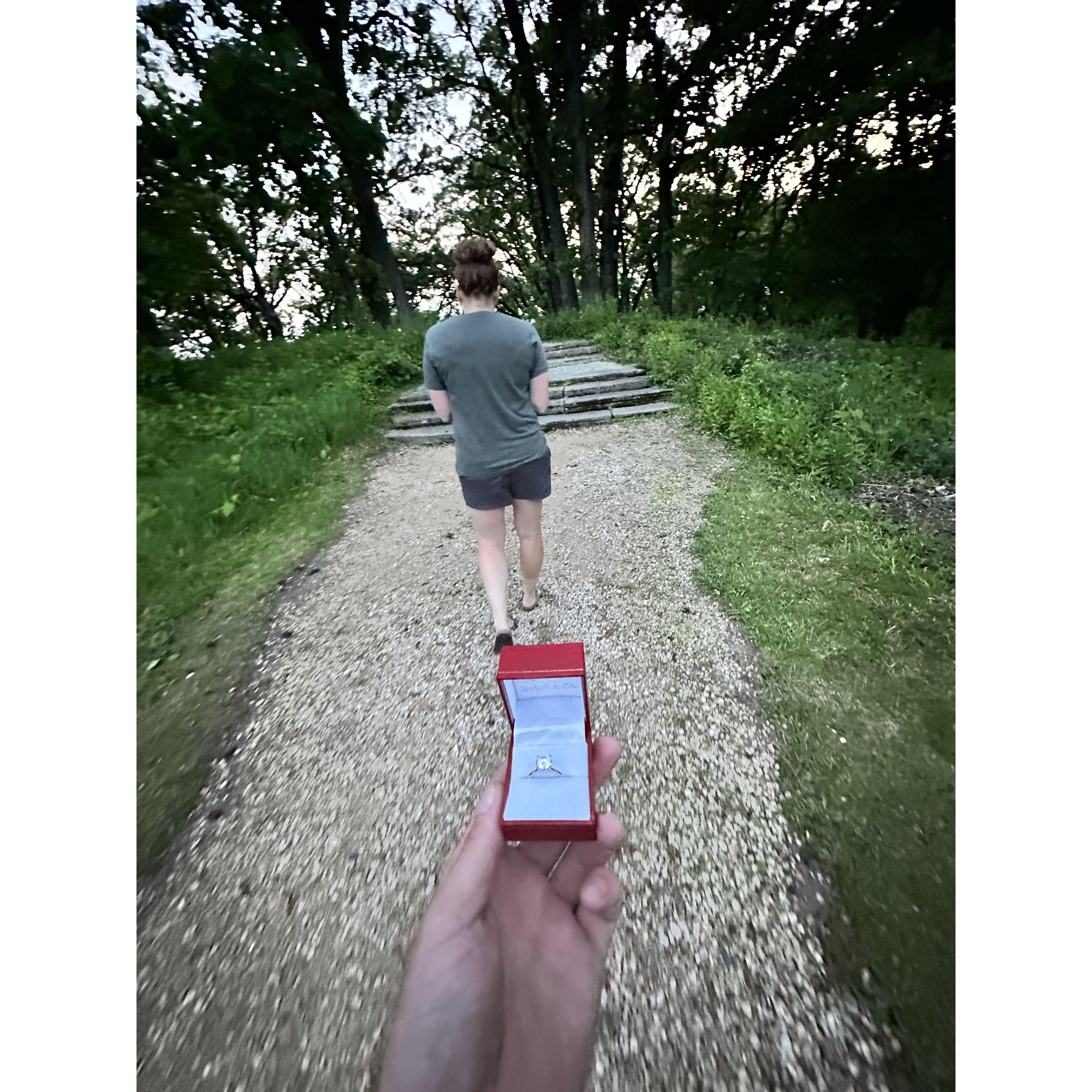 Right before we got engaged