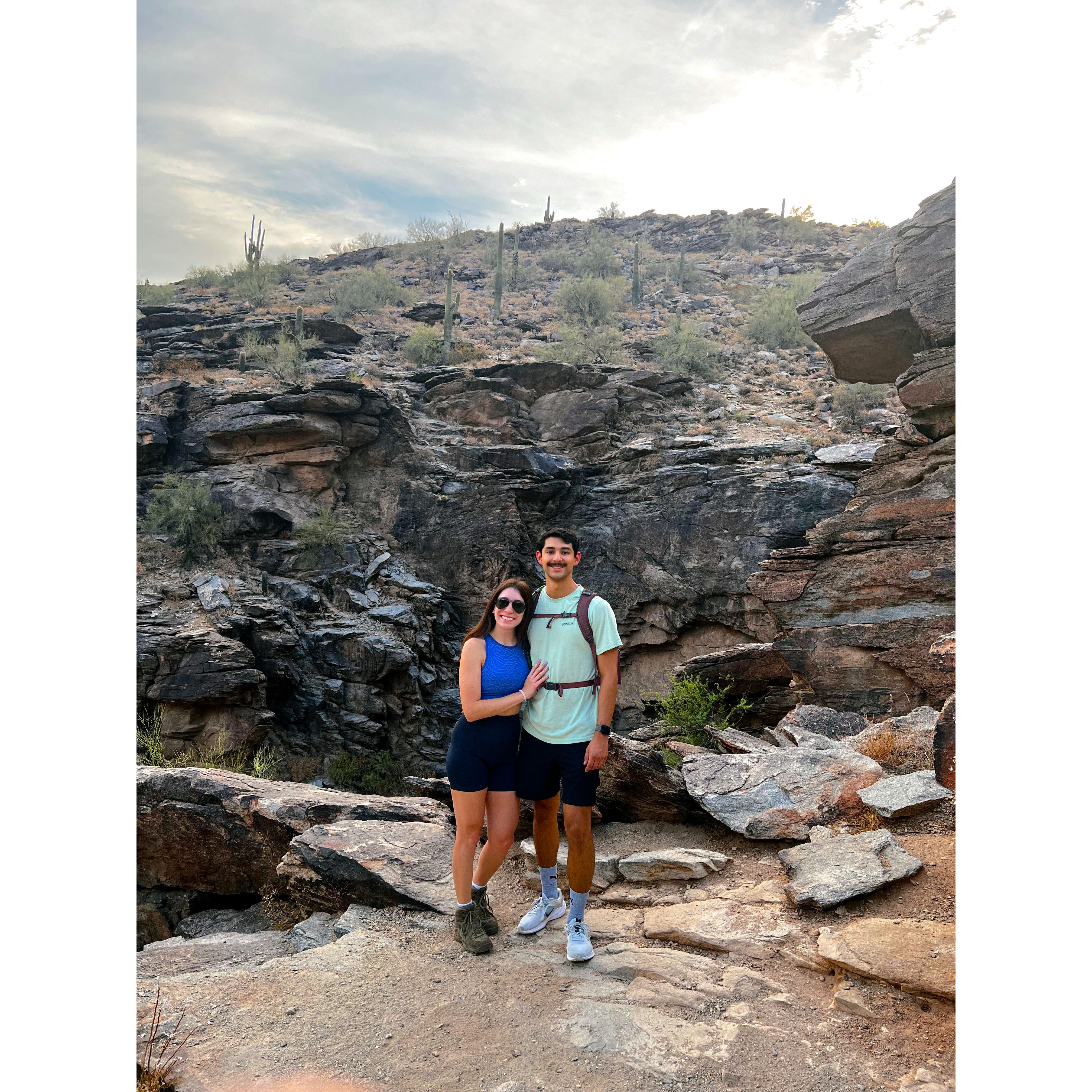 Both crazy enough to spontaneously booking a trip to Arizona even though it's the HOTTEST time of year.