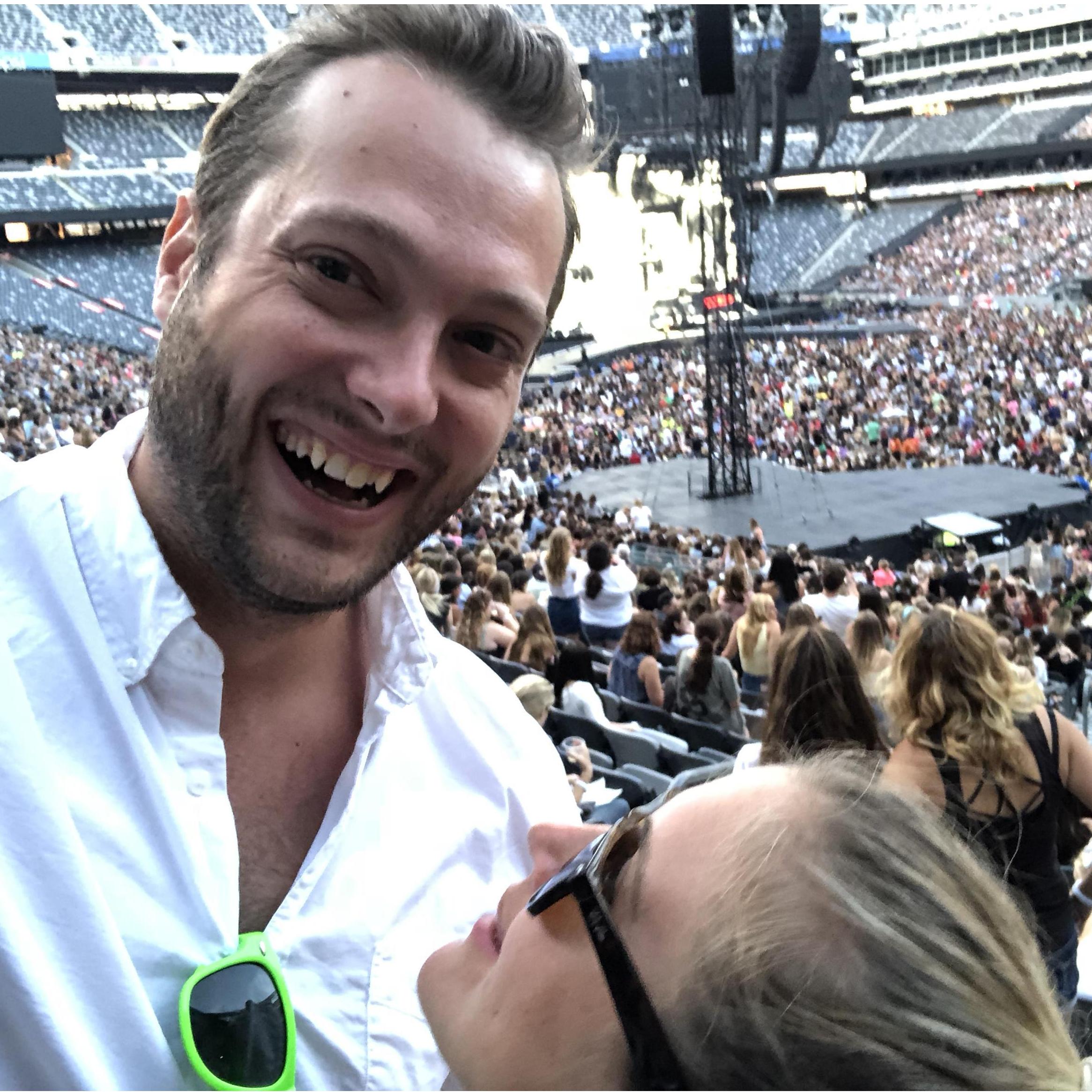 My first Taylor Swift concert. Definitely didn't just crack a joke about her...