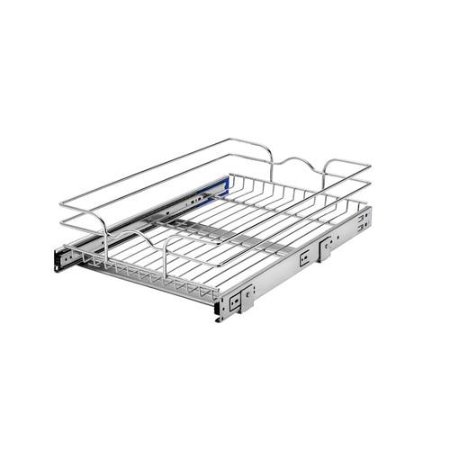 Rev-A-Shelf 14.5-in W x 6-in H 1-Tier Pull Out Metal Basket at Lowes.com