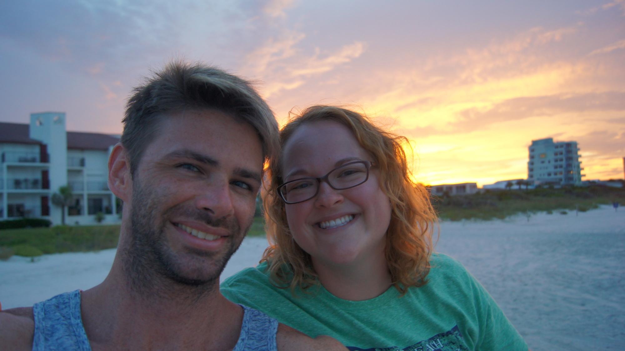 At the beach in 2016