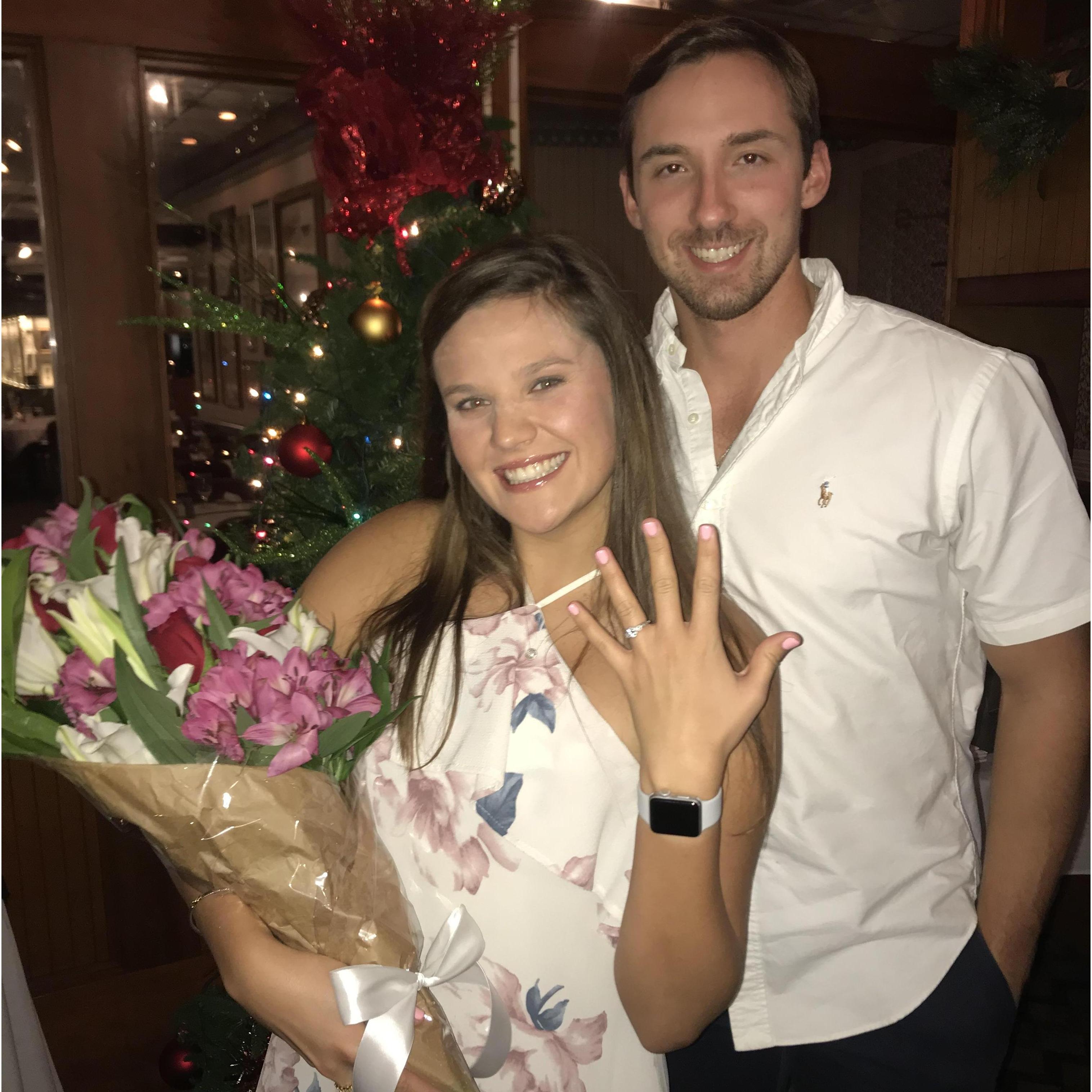 Celebratory Dinner the night we got engaged!