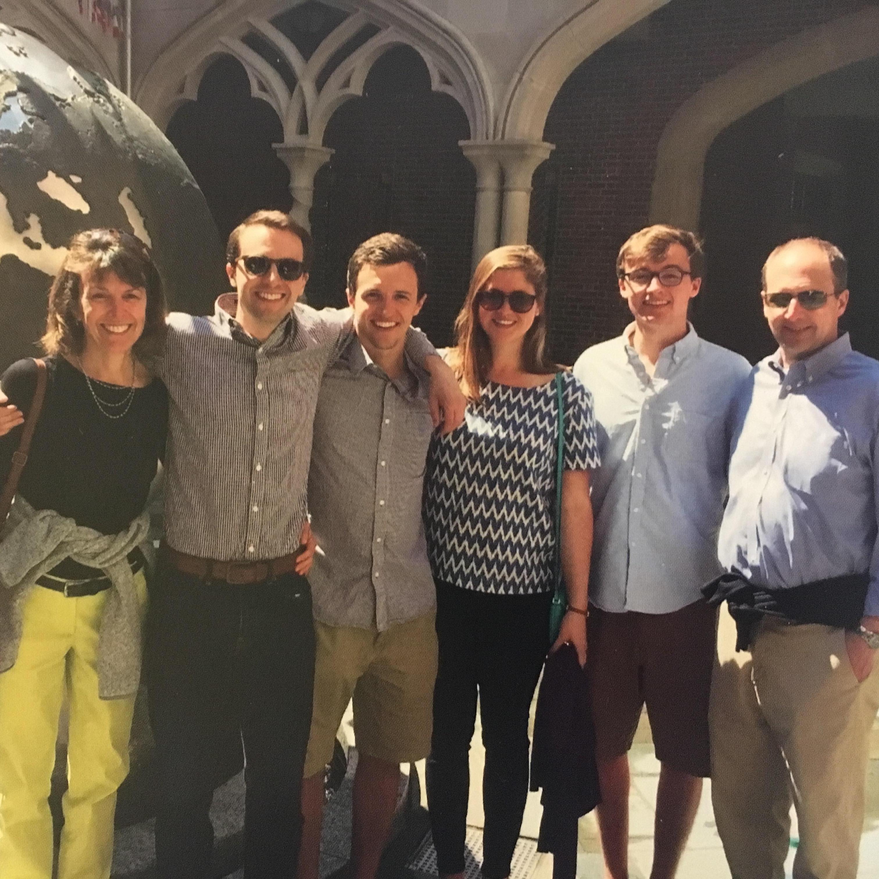 Connor's graduation from Richmond, 2016