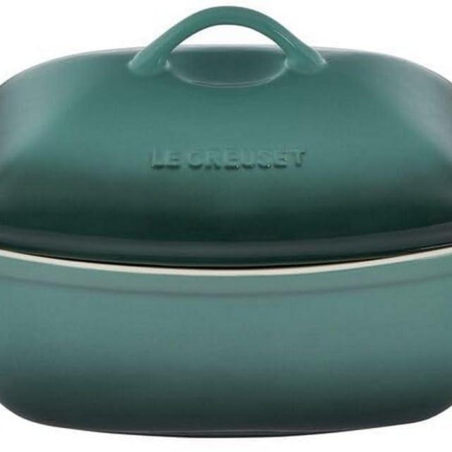 Le Creuset Heritage Stoneware Deep Baker with Lid, 4.5 qt., Artichaut