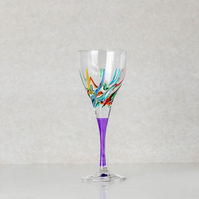 Trix Blue Stemmed Wine Glass 8oz