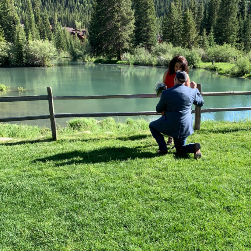 Our engagement at The Ski-tip Lodge, Keystone, Colorado on July 5, 2019.