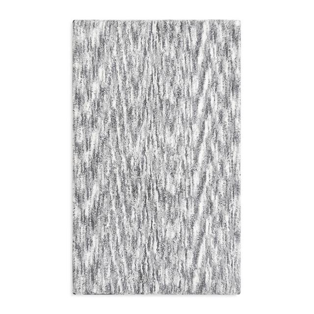 Hudson Park Collection Space Dye Sculpted Towels Grey Bath Towel One Piece