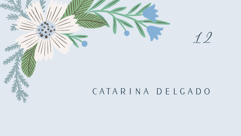Camrose | Ice | Zola Wedding Place Cards