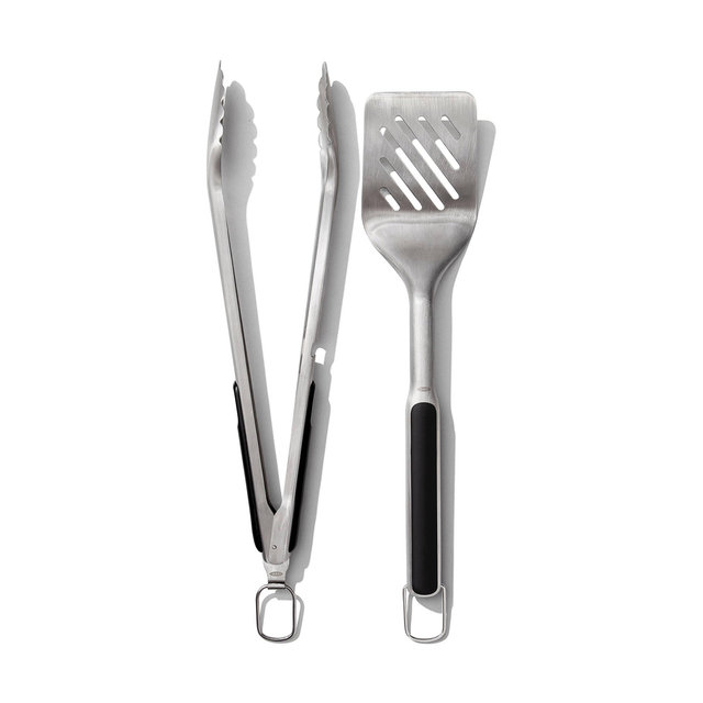 OXO Outdoor Grilling Turner and Tongs Set