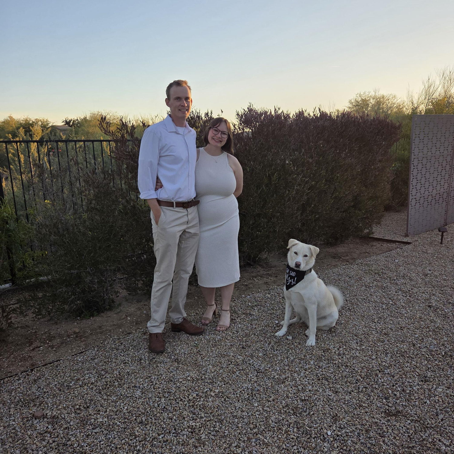 At our engagement party!