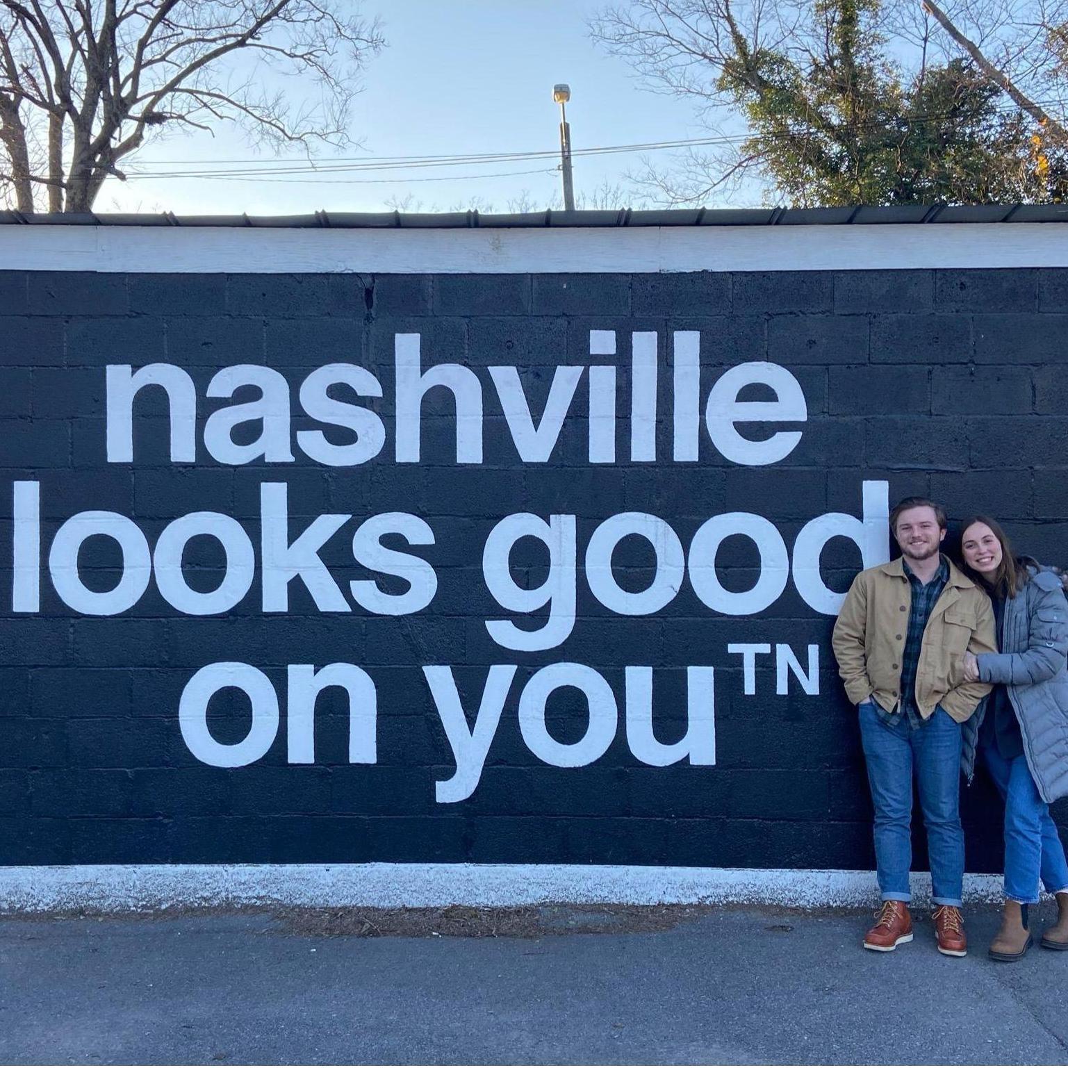 Preceding Jack's first visit to Nashville, Kayleigh and her friends were on a mission to help (make) him fall in love with the city. This photo was taken on the day Jack decided he loved Nashville.