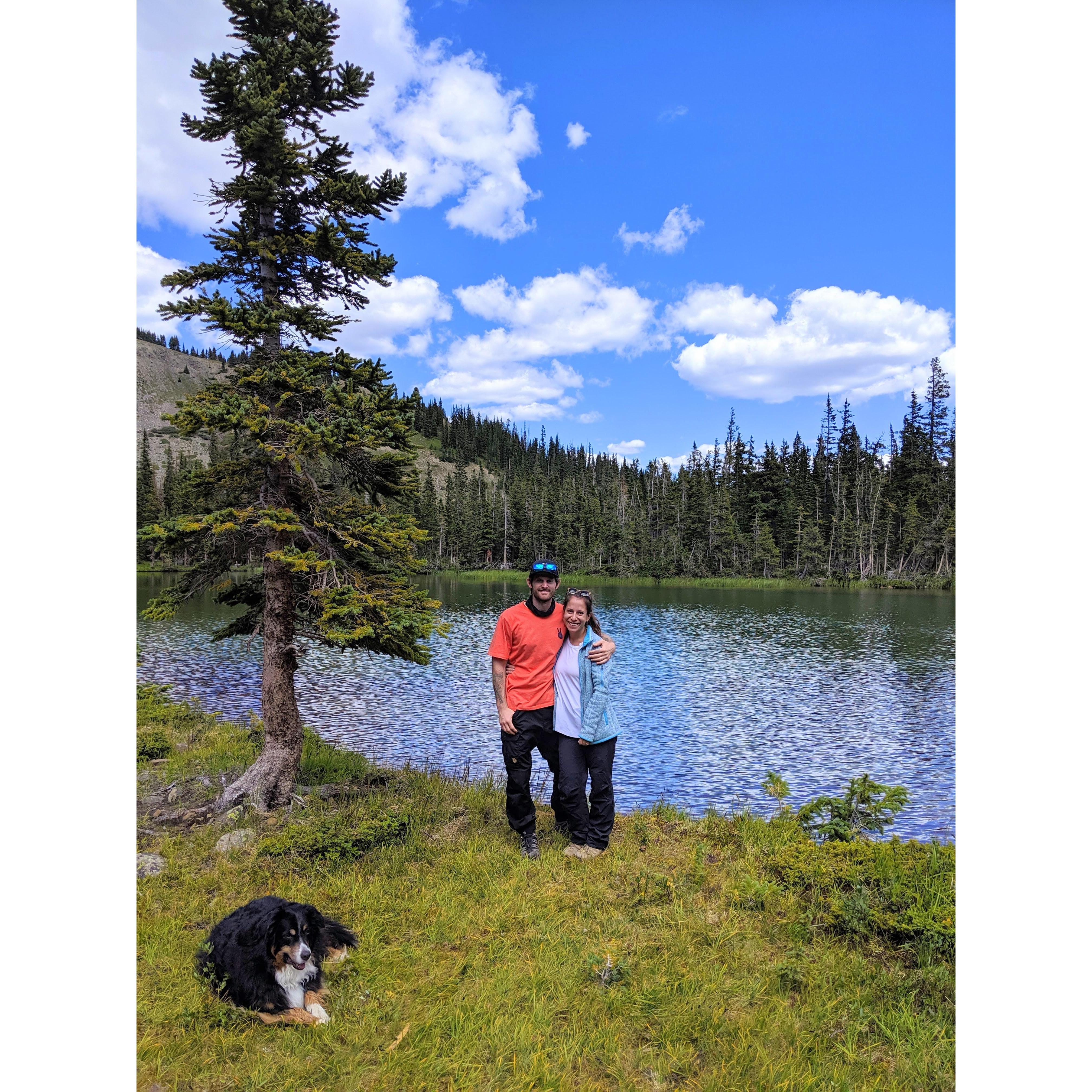 Finally getting Noah to Tom's Lake