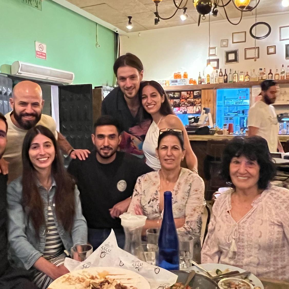 Celebrating the night before Sophie & Ben's wedding in Be'er Sheva