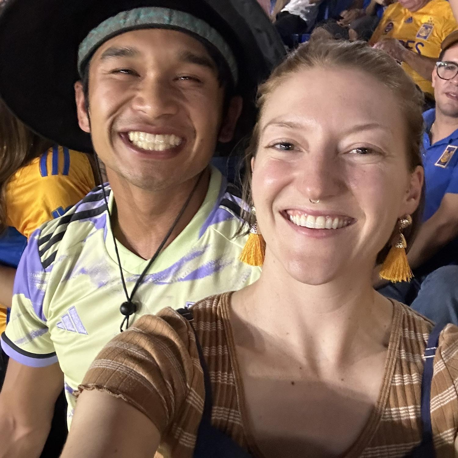 Soccer game in Mexico! Go Tigres!
